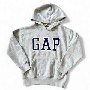 GAP Kids Heather Gray Logo Hoodie | NWT | size M / 8